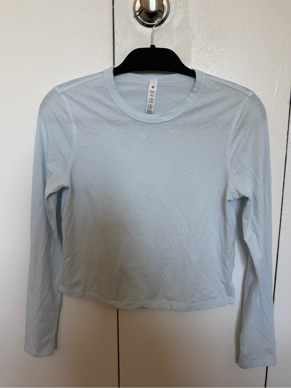 Lululemon | Light Blue Cropped Long Sleeve, 2